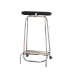 Portasacco mobile acciaio inox a chiusura ermetica MDL Vassoio inferiore per reggere sacchi da 110 lt Modello CONTICLAP