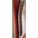 Espositore per bottiglie di vino classiche design semicurvo Capacità bottiglie 38 colore trasparente Modello Plex ARC