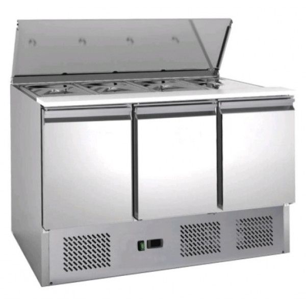 Saladette Refrigerata Statica ForCold Modello G-S903-FC per insalate in acciaio inox AISI 201 statica Gastronorm 1/1