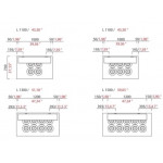 Banco pozzetto per gelato con riserva ETM Modello POZFAST_6_L1100 N. 6 pozzetti Ventilato