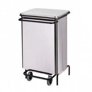 Contenitore mobile a pedale inox - Pattumiera MDL Apertura a libro Modello FRONTINOX