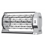 Girarrosto a Legna Planetario ENG Modello CAMINO105P da Incasso Capacità N. 105 Polli N. 2 motori Dischi planetari inox N. 10 + 5 aste con forchette cm 111,5