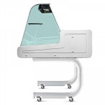 Vetrina Refrigerata statica ideale per l'esposizione di prodotti freschi alimentari Zoin Modello VR RC100PSSGR Vetro curvo Refrigerazione Statica gruppo incorporato