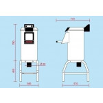 Pelapatate con cavalletto Modello PPF18M capacità carico 18KG Produzione oraria kg/h 220