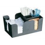 Portaoggetti da bar in plastica infrangibile Colore nero Dimensioni mm. L 241 x P 154 x 106 h Modello PO5_NERO