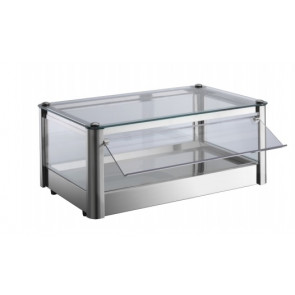 Vetrina espositore da banco calda TP in lamiera di acciaio inox Potenza 400 W Modello KB51R