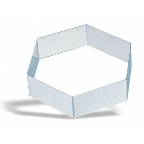 Esagono in acciaio inox Altezza 4,5 cm Modello 636-0
