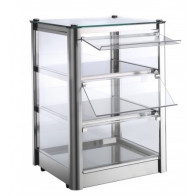 Vetrina espositore da banco neutra TP in lamiera di acciaio inox Modello KB33N