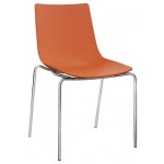 Sedia da interno impilabile TESR Struttura in acciaio cromato Scocca in polipropilene Modello 893-CT390