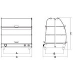 Espositore/Vetrinetta Bold Neutra tre piani Modello Vista Bold 3P
