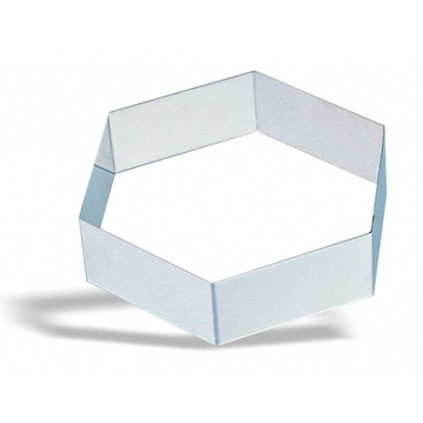 Esagono in acciaio inox Altezza 4,5 cm Modello 636-0