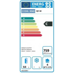 Tavolo refrigerato/Banco Pizza ventilato idoneo per vassoi 600x400 Modello QZ16 - 1 porta autochiudente e 5 cassetti