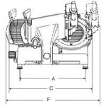 Affettatrice a gravità Modello PALLADIO 300 INGR.