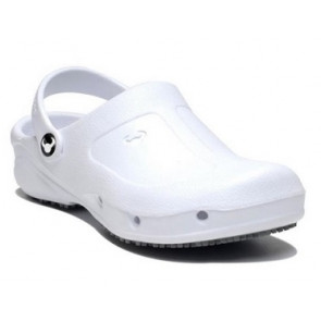 Zoccolo antiscivolo bianco Thor Ultralight con tallone e punta rinforzati Modello SUE090