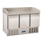 Saladette refrigerata GN1/1 con top pizza Modello CRM93A - 3 porte autochiudenti Refrigerazione statica