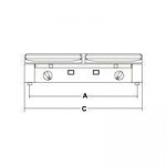 Piastra elettrica Modello PDVCLL Potenza Watt 3200 in vetroceramica doppia Piano di cottura Liscio-Liscio/Liscio-Liscio