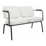 Divano da interno TESR Struttura in metallo verniciato Cuscini in ecopelle Modello 1122-C12S