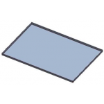 Teglia pasticceria in alluminio forato Modello KTF8P/A Dimensioni mm 600 x 400 x 20