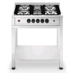 Fornellone inox 5 fuochi con tavolo Modello EKTP 96 Portata 14,3 Kw