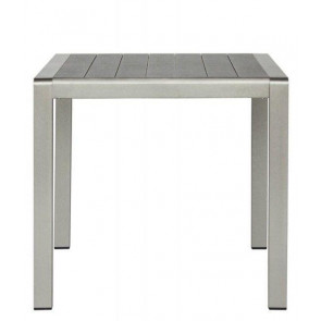Tavolino esterno TESR Struttura in alluminio satinato, piano in materiale composito Modello 907-HA39