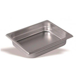 Bacinella inox gastronorm 1/2 con fondo diffusore per induzione Modello BAIND12065