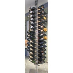 Espositore per bottiglie di vino bollicine/champagnotta design verticale a torre Capacità bottiglie 136 colore trasparente Modello TOWER BOLLICINE