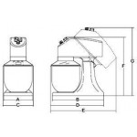 Impastatrice Planetaria Modello PLUTONE 7 Testa sollevabile