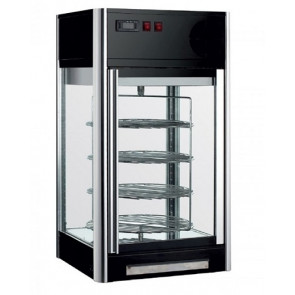 Vetrina espositore da banco calda Modello VRC108 Struttura autorotante con n. 4 piani &oslash; 36 Illuminazione a led