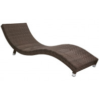 Lettino da esterno TESR Struttura in alluminio Rivestimento in filo di polietilene Modello 1130-CS21