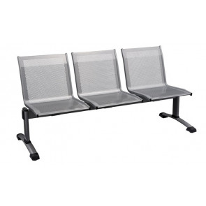 Panca in acciaio 3 posti MDL Struttura portante in acciaio elettrosaldato verniciato grigio Modello 703050