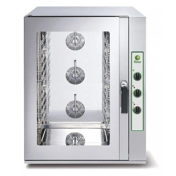 Forno misto convezione/vapore diretto Modello TOP10M Ventilatore contrifugo con autoreverse Capacità camera cottura 10x600x400 GN1/1