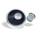 Set N. 8 Tagliapasta rotondi ondulati lisci in acciaio inox Dimensioni ø da cm. 3 a cm. 10 Modello 670-400