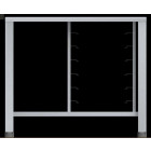 Tavolo fisso in aisi 430 Modello ETS711 con supporti universali Capacità: 6 teglie 1/1 GN, vassoi e griglie 600x400mm LxPxH 930x790x791 mm Per EF 464 TC, EF 511 TC, EF 464 G, EF 511 G (in tutte le versioni), EF 711 e EF 664 (in tutte le versioni)