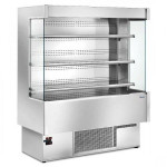 Espositore verticale murale refrigerato Zoin Modello Silver SI120PSV Adatto per l'esposizione di bevande latte gastronomia fredda prodotti preconfezionati latticini Refrigerazione ventilata gruppo incorporato