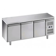 Tavolo Refrigerato 3 porte In acciaio inox AISI 210 ForCold  GN1/1 (cm 53 x 32,5) ventilato Modello G-GN3100TN-FC