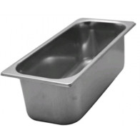 Bacinella gelateria in acciaio inox Capacità 3.4 Lt Dimensioni mm. L 265 x P 160 x 120 h Modello BG265160120