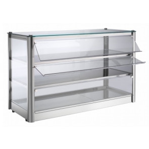 Vetrina espositore da banco Calda TP in lamiera di acciaio inox Potenza 800 W Modello KB83R