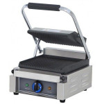 Piastra in ghisa elettrica Scaldapanini singola CSA Piano di cottura rigato Coperchio Rigato Modello SR-BS