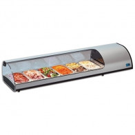 Espositore Da Banco refrigerato Modello TAPAS10GN Contiene bacinelle GN1/3 Cm 32,5x17,6x4
