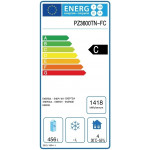 Tavolo refrigerato/Banco Pizza TN con vetrina porta ingredienti Modello PZ3600TN33-FC in acciaio inox AISI 210 Ventilato 3 porte refrigerate