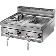 Friggitrice a Gas Da banco Modello SF10DM Due Vasche