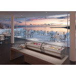 Espositore da banco refrigerato per gelato Modello MICROGEL4 Bacinelle capacità massima (Nonl incluse) n° 8 - Lt. 2,5 o n° 4 - Lt. 5 / Lt. 7