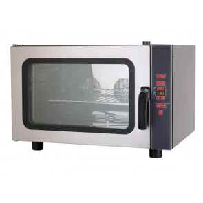 Forno elettrico a convezione con umidificatore MDLR per pasticceria Capacit&agrave; 4 x 60x40 Porta a bandiera Modello BEU464P