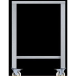 Tavolo con ruote in aisi 430 Modello ETR411 LxPxH 785x670x883 mm Per EF 311, EF 364, EF 411 ed EF 464 (in tutte le versioni)