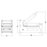 Sigillatrice Modello Sigix M20 Potenza watt 900 Dimensioni max vaschetta mm 260x190