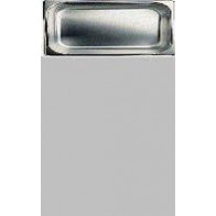 BACINELLA GASTRONORM ACCIAIO INOX 18/10 AISI 304 GN 2/8 Modello BA28065