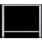 Tavolo fisso in aisi 430 Modello ET711 LxPxH 930x790x791 mm Per EF 464 TC, EF 511 TC, EF 464 G, EF 511 G (in tutte le versioni), EF 711 ed EF 664 (in tutte le versioni)