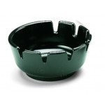 Posacenere rotondo in melamina ø mm. 100 Colore nero Resistente alla macchie e al calore Modello POS5