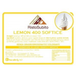 Preparato già aromatizzato in polvere per Gelato Soft/Lemon/400 senza grassi idrogenati Buste da gr 1000 in cartoni da 15 buste Modello 43