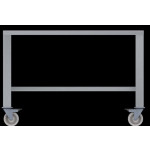 Tavolo con ruote in aisi 430 Modello ETR1111 LxPxH 930x790x633 mm Per EKF 1111 ed EKF 1064 (in tutte le versioni)